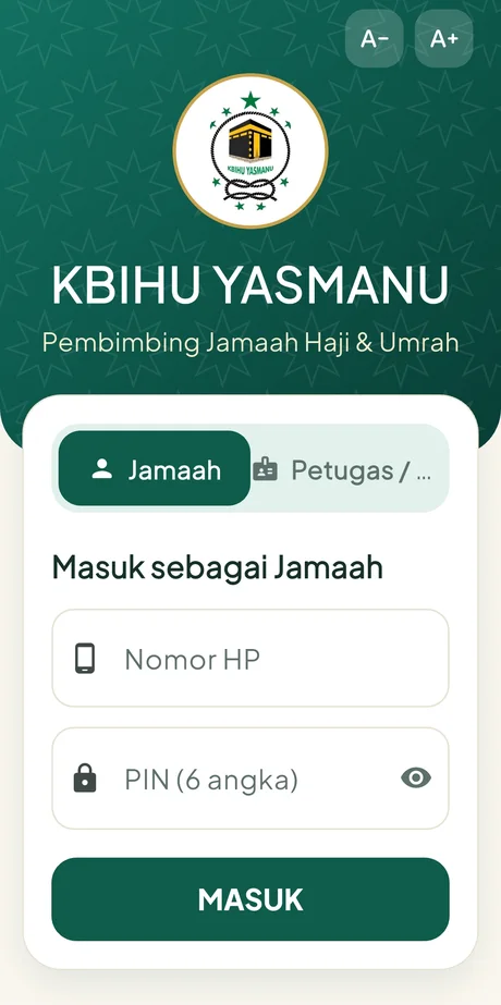 Layar masuk